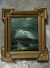 “Mutual Ground” Oil Painting in Antique Frame - 17.25" x 15.25"