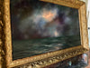 “Whisper to Her VII” Antique Framed Oil Painting - 19” x 28.75”