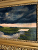 “Bookmarked” Antique Framed Oil Painting - 28.5” x 24.5”