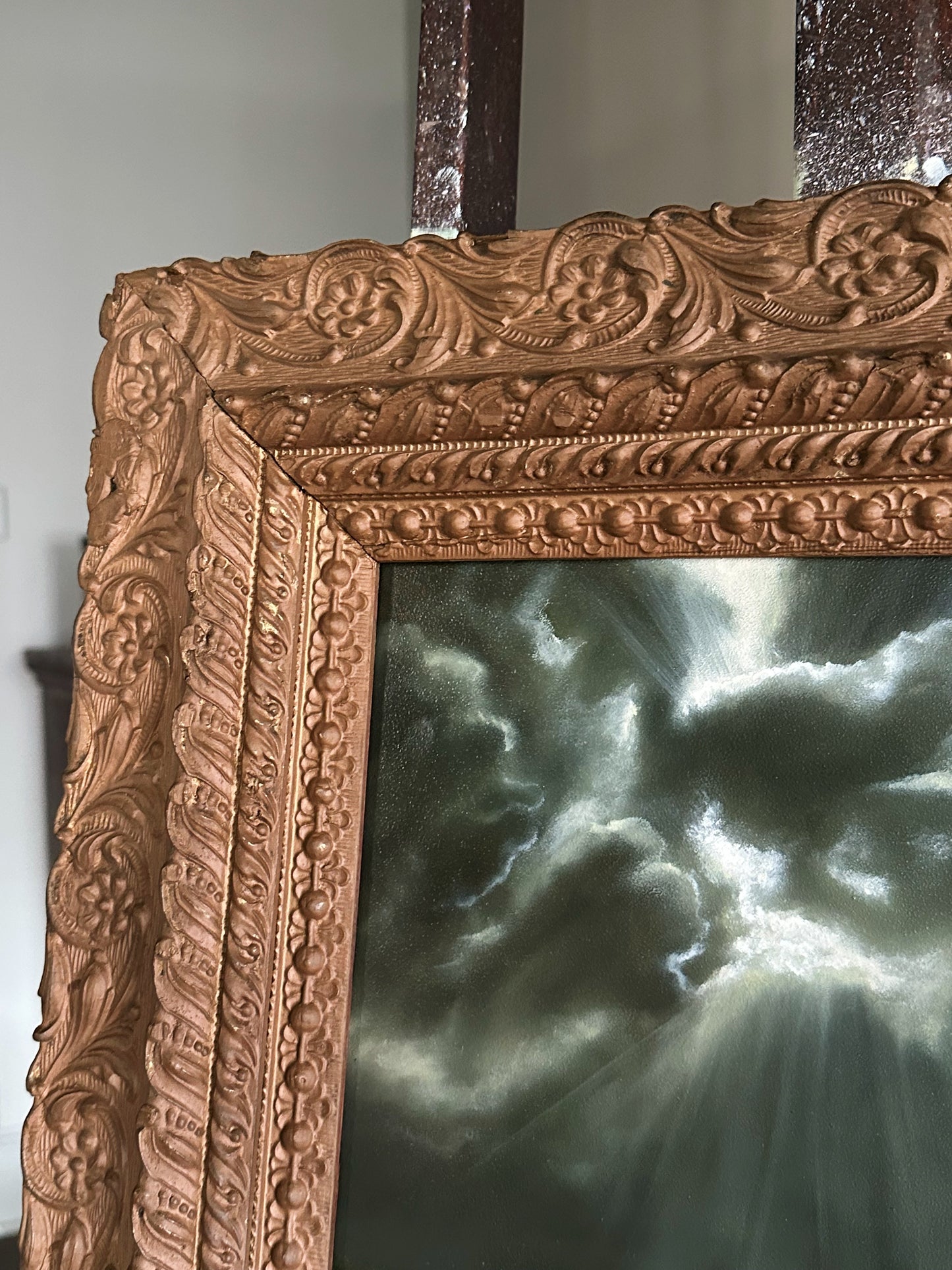 “No Indignity” Oil Painting in Antique Frame - 27.25" x 23.25"