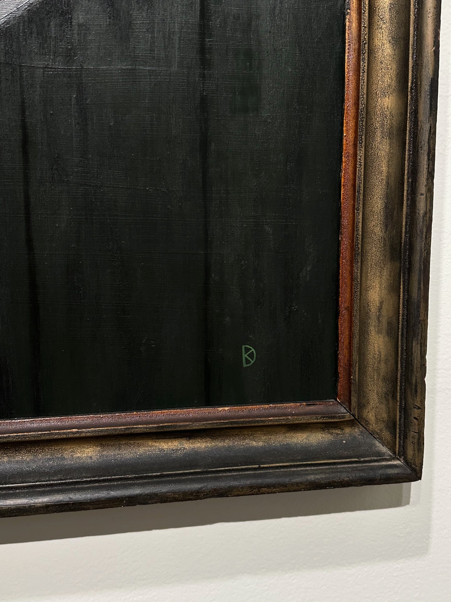 “Holdfast” Oil Painting in Antique Frame - 32" x 26"