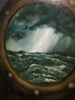 “Holdfast” Oil Painting in Antique Frame - 32" x 26"