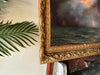 “Whisper to Her VII” Antique Framed Oil Painting - 19” x 28.75”