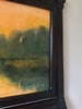 "Retelling" Oil Painting in Antique Eastlake Salvage - 37.75" x 29.75"