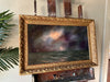 “Whisper to Her VII” Antique Framed Oil Painting - 19” x 28.75”