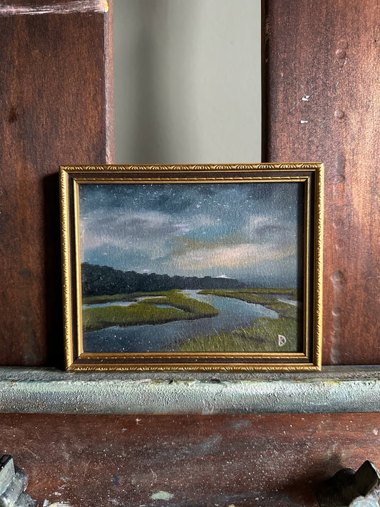 “Where Your Heart Resides III” Mini Oil Painting - 4.5" x 5.6"