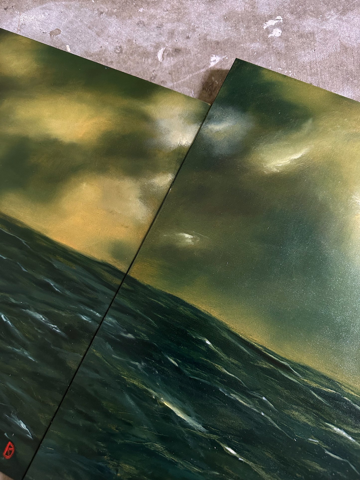 "At Ease" Oil Painting Set of 3 (20% discount)