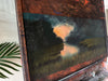 “Just Existing is Enough” Oil Painting on Antique French Printers Tray - 29” x 22.5”