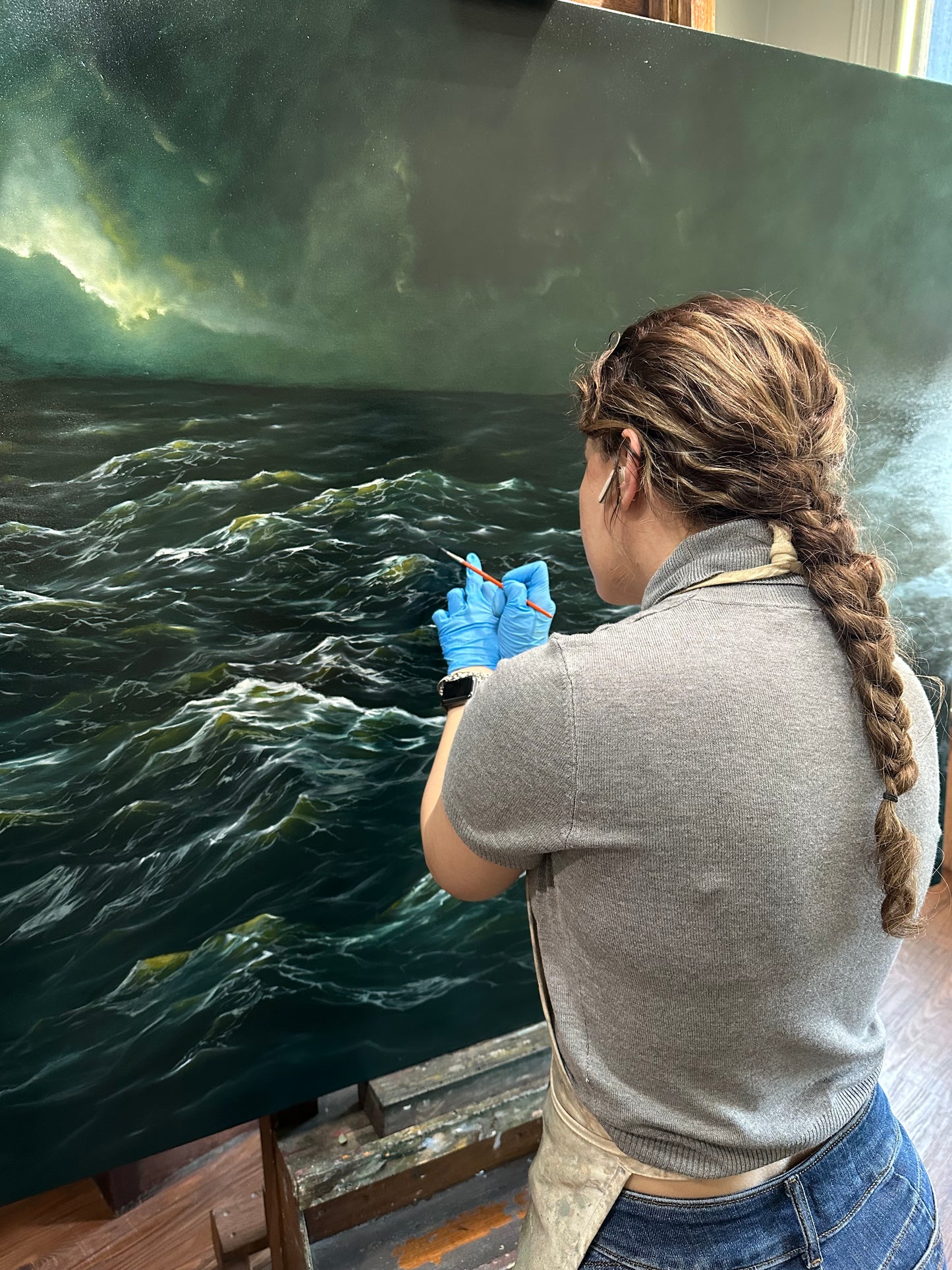 “Sink or Swim I” Oil Painting - 5ft x 4ft