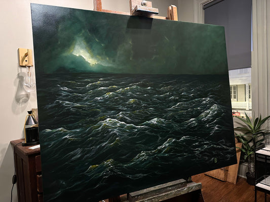 “Sink or Swim I” Oil Painting - 5ft x 4ft