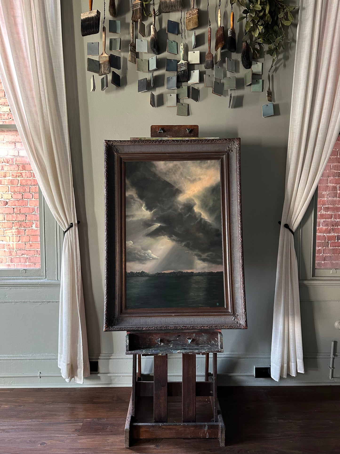 “Owe it to Her” Oil Painting - 45.25" x 33.25"