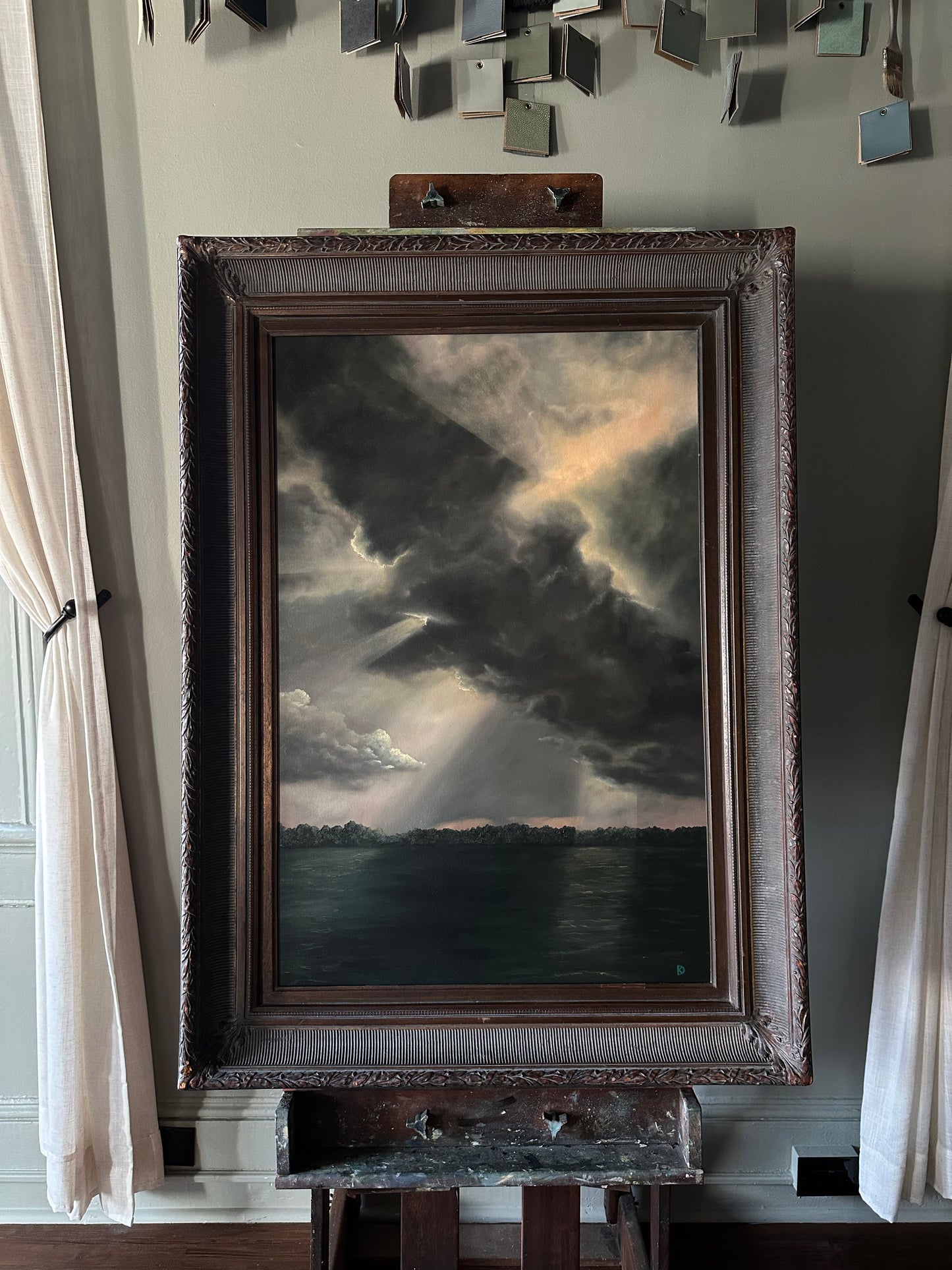 “Owe it to Her” Oil Painting - 45.25" x 33.25"