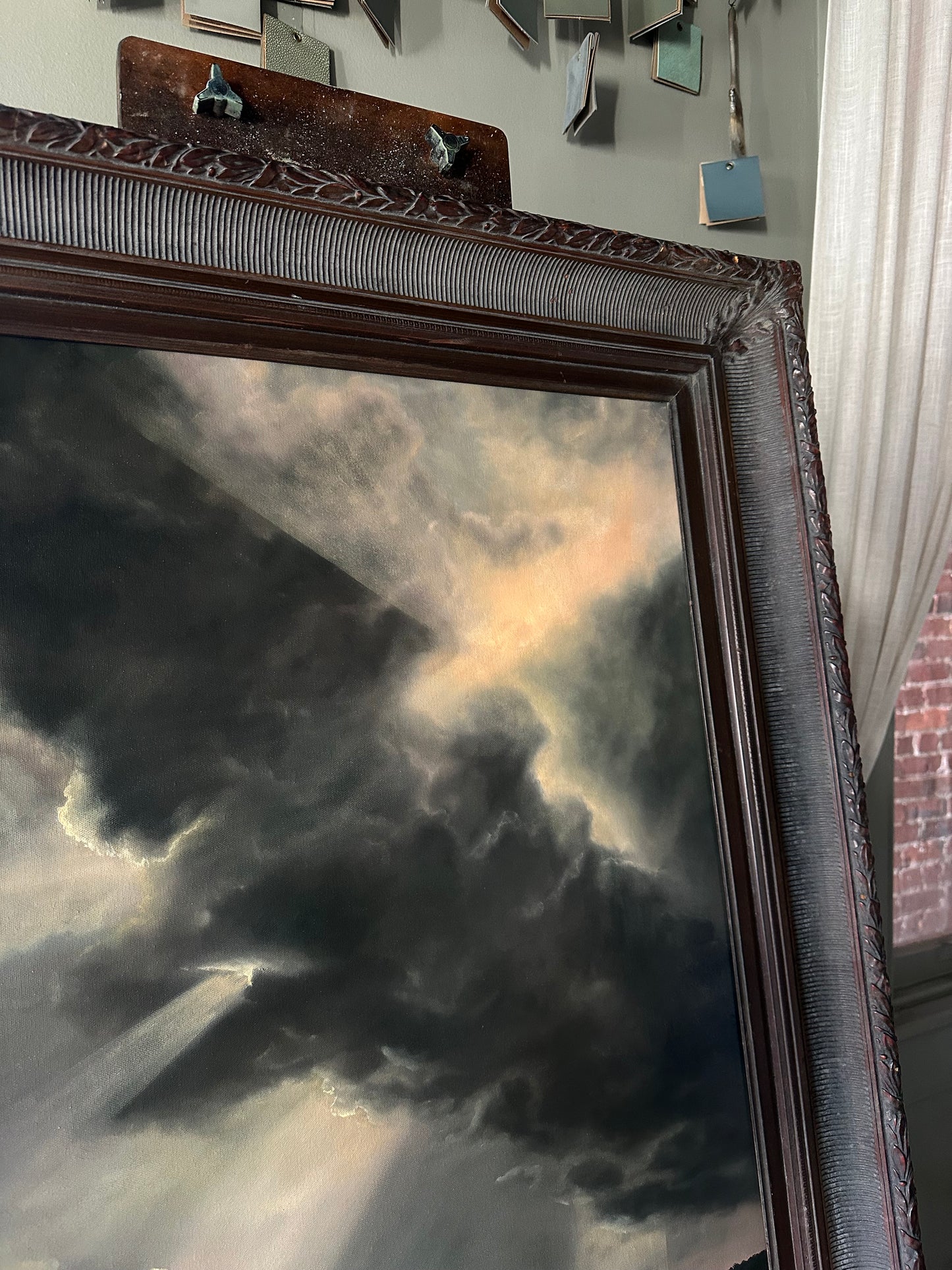 “Owe it to Her” Oil Painting - 45.25" x 33.25"