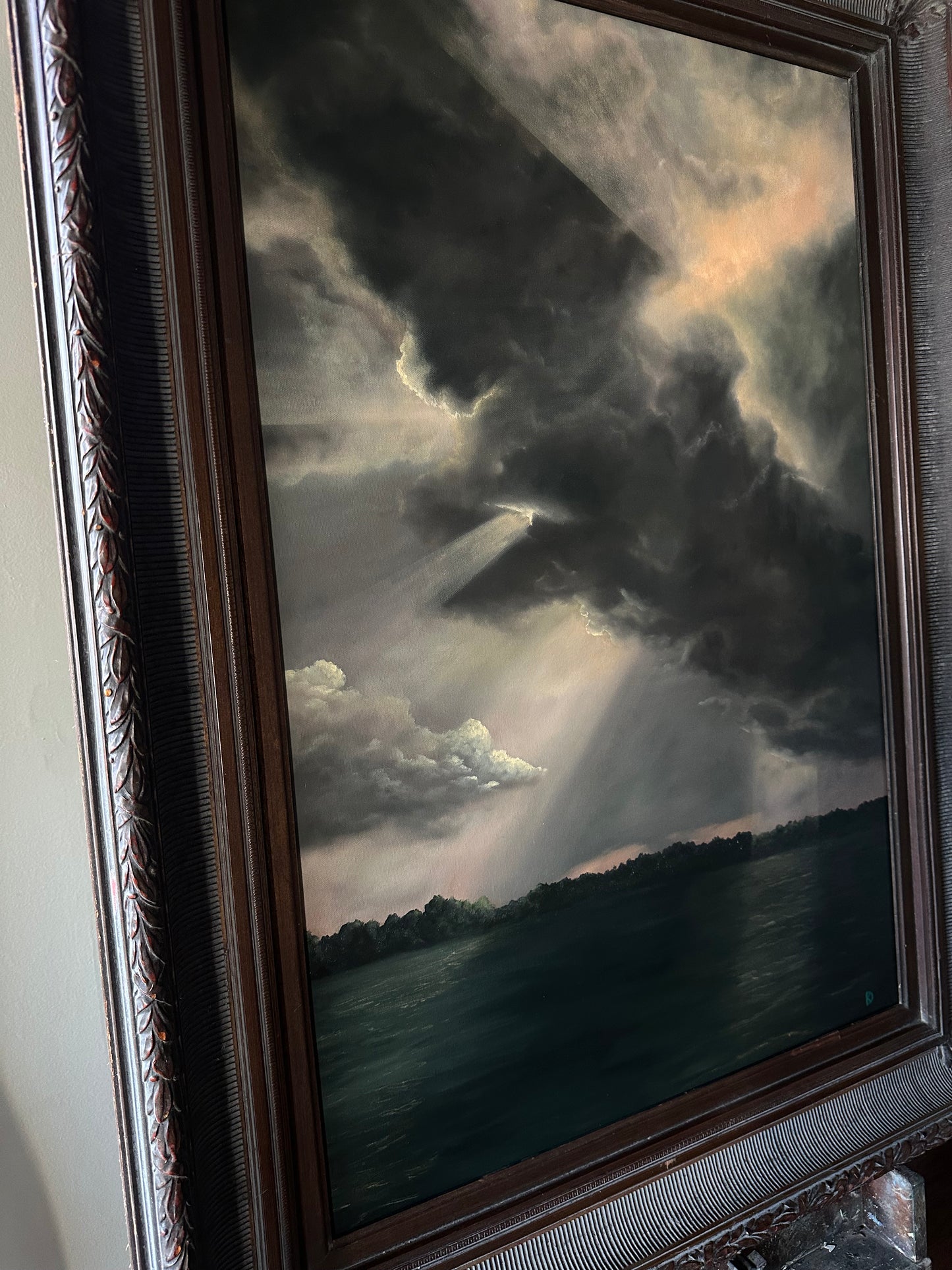 “Owe it to Her” Oil Painting - 45.25" x 33.25"