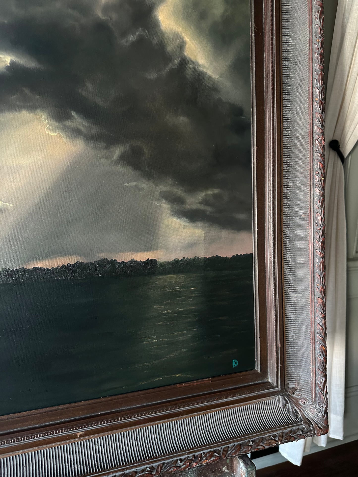 “Owe it to Her” Oil Painting - 45.25" x 33.25"