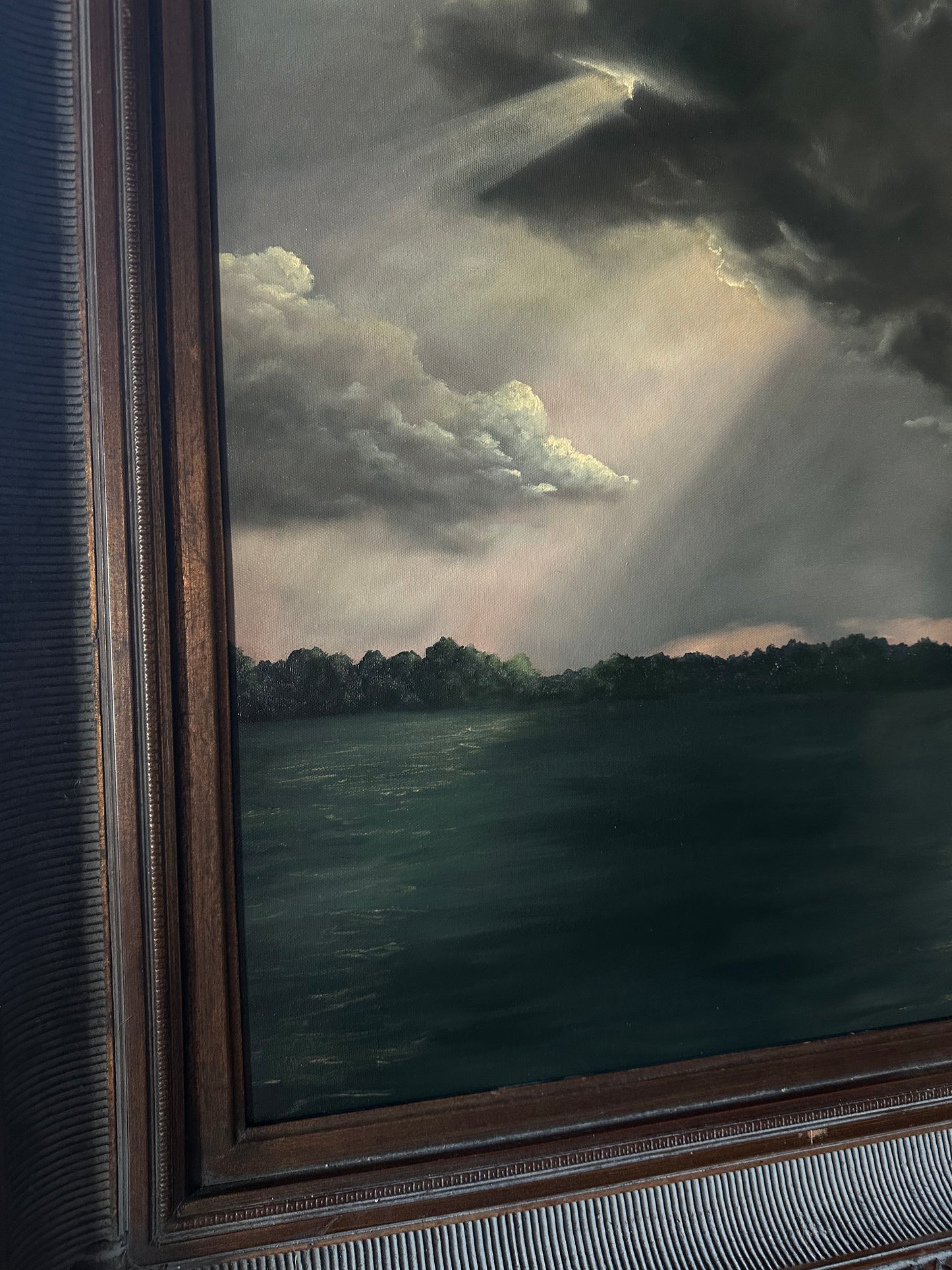 “Owe it to Her” Oil Painting - 45.25" x 33.25"