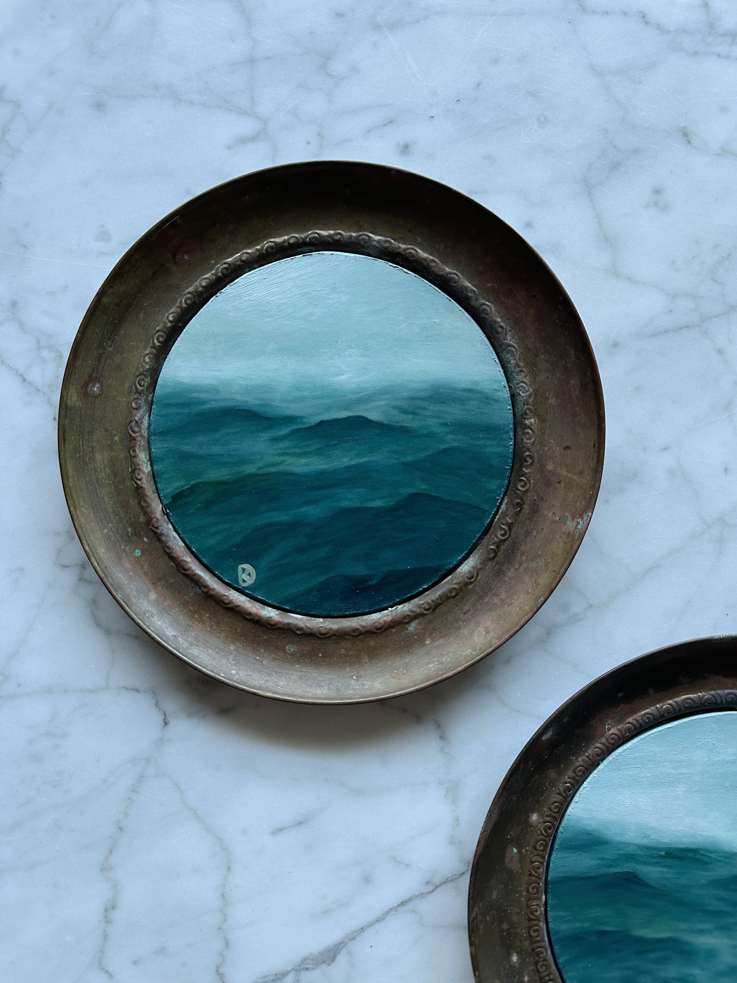 "A Dare" Oil Paintings in Antique Frames - Set of 2 - 7.5"