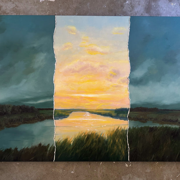 "Asunder V" Oil Painting - 3ft x 2ft