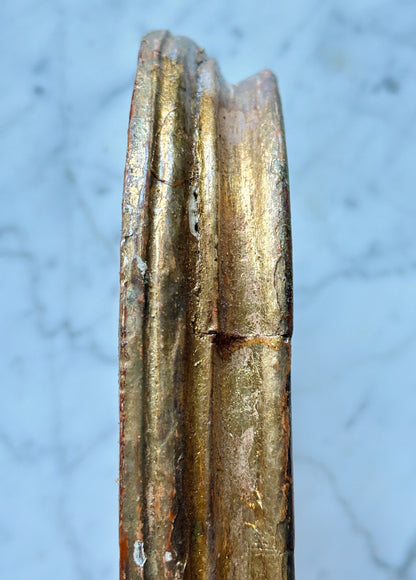 "Weathered Past" Oil Painting in Antique 1780s Italian Frame - 8.75" x 7"