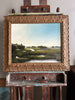 “Meet You There” Antique Framed Oil Painting - 26.5” x 22.5”