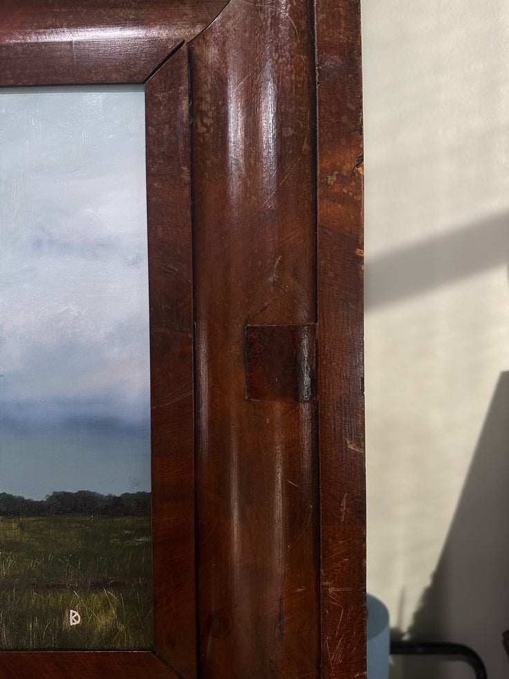 “Leaving Space” Antique Framed Oil Painting - 30.8