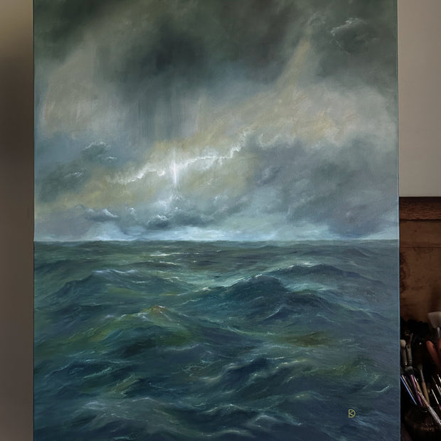 "Hell or High Water" Oil Painting - 30" x 24"