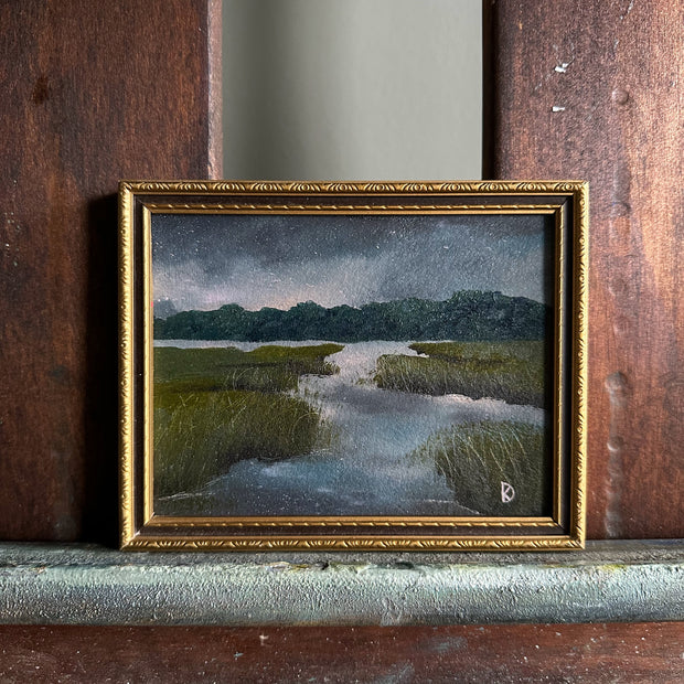 “Where Your Heart Resides I” Mini Oil Painting - 4.5" x 5.6"