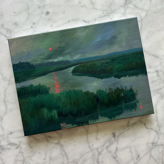 “Enchanting V” Oil Painting on Belgian Linen - 12" x 9"