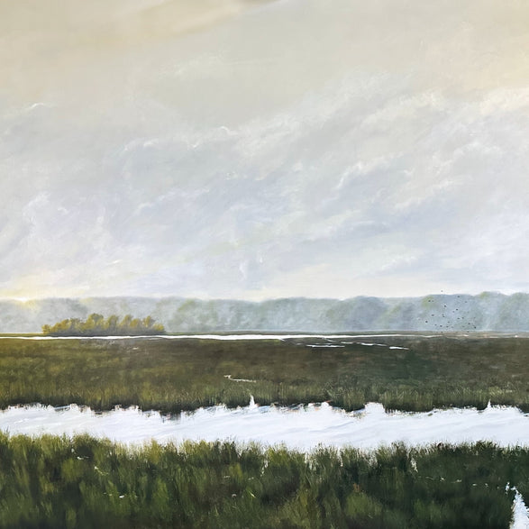 "Life Still Embraces Me" Framed Oil Painting - 72" x 48"