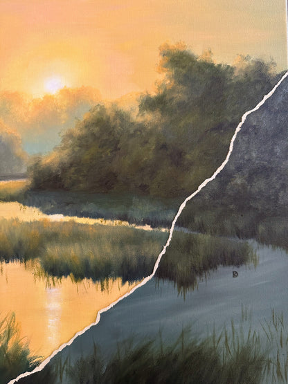 "Asunder III" Oil Painting - 20" x 16"