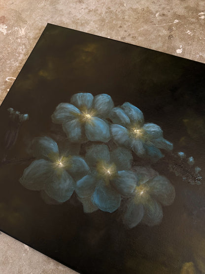 "Holds Tight to You" Oil Painting - 24" x 18"