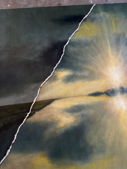 "Asunder IV" Oil Painting - 28" x 22"