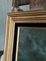 “Sink or Swim III” Oil Painting in Vintage Frame - 20.5