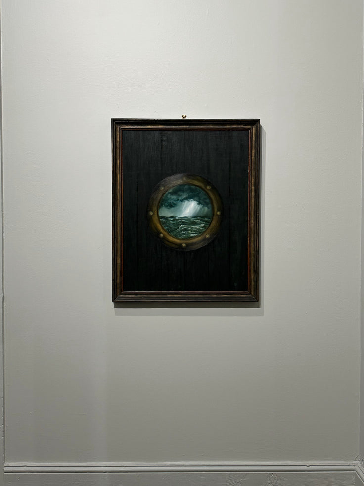 “Holdfast” Oil Painting in Antique Frame - 32