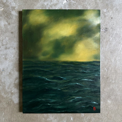 "At Ease I" Oil Painting - 12" x 9"