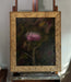 “Defied the Storm I” Oil Painting in Antique Scottish Frame - 33.5