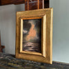 “Whisper to Her X” Oil Painting in Venetian Frame - 8.5" x 6.5"