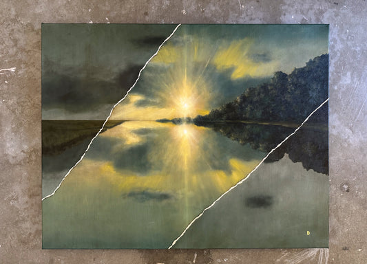 "Asunder IV" Oil Painting - 28" x 22"