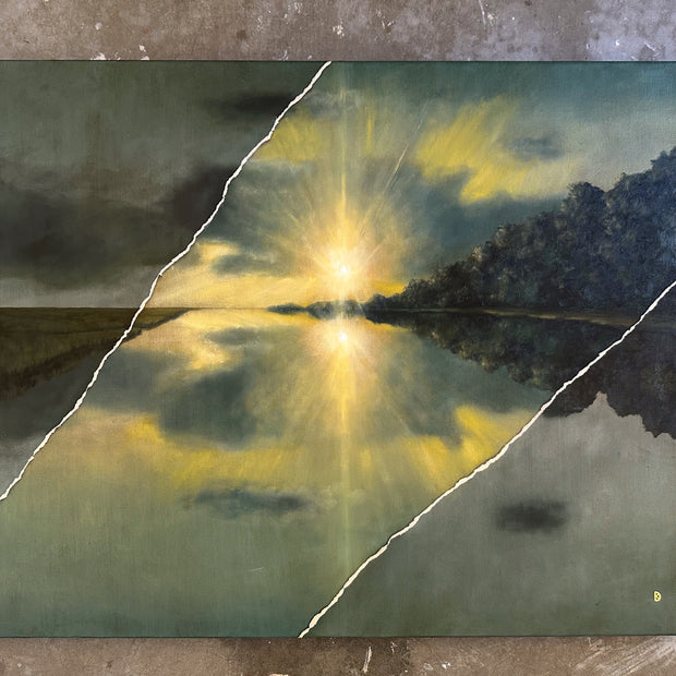 "Asunder IV" Oil Painting - 28" x 22"
