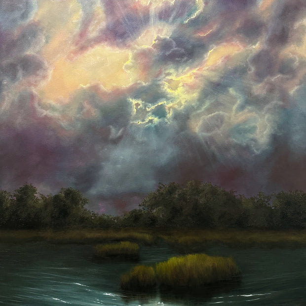 “Whisper to Her” Oil Painting - 4ft x 3ft