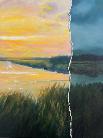 "Asunder V" Oil Painting - 3ft x 2ft