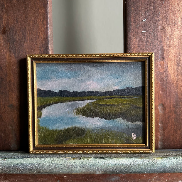 “Where Your Heart Resides IV” Mini Oil Painting - 4.5" x 5.6"
