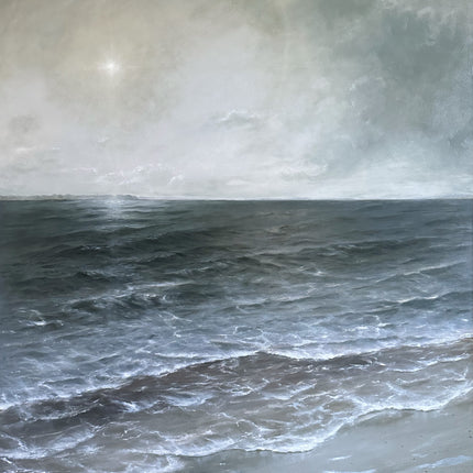 "Pushing Right Back" Framed Oil Painting - 47.5" x 35.5”