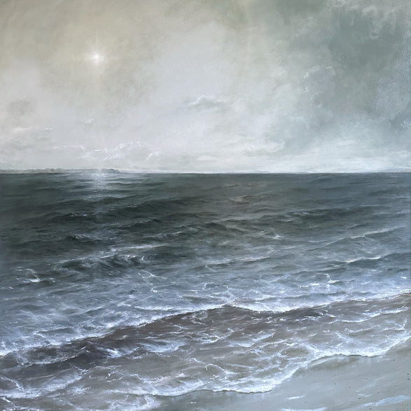 "Pushing Right Back" Framed Oil Painting - 48" x 36"