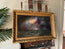 “Whisper to Her VII” Antique Framed Oil Painting - 19” x 28.75”