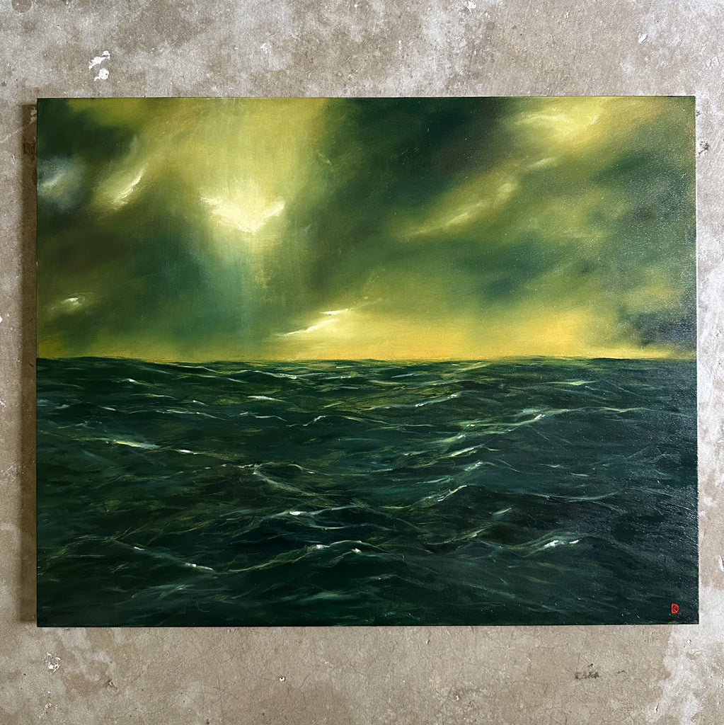 "At Ease II" Oil Painting - 20" x 16"