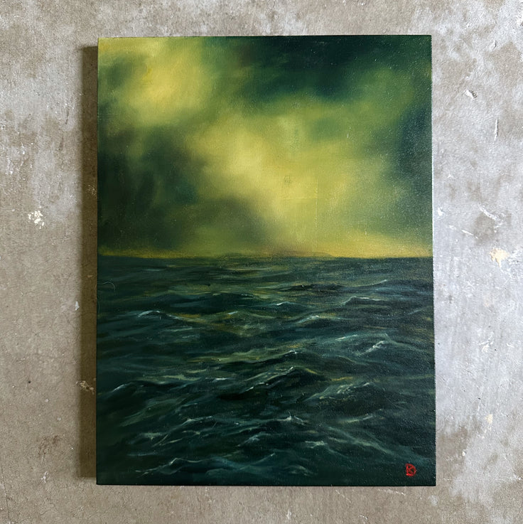"At Ease III" Oil Painting - 12" x 9"