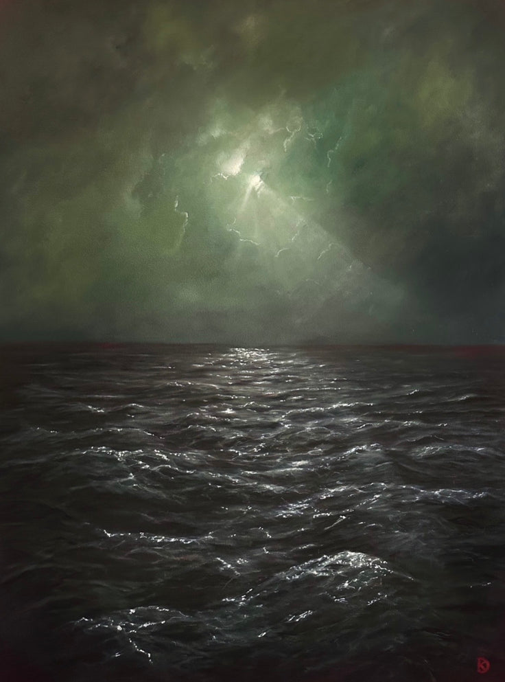 "The Light I Carry" Framed Oil Painting - 3.3ft x 2.6ft