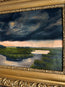 “Bookmarked” Antique Framed Oil Painting - 28.5” x 24.5”