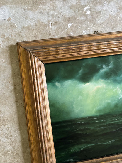 "Beautiful Miracle" Oil Painting in Antique Italian Frame - 16" x 14.25"